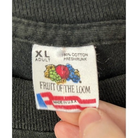 Vintage St. Thomas US Virgin Islands 90s Palm Tree Night Sky Large Graphic Sz XL - Picture 6 of 10